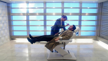 More of Cas' flashback with Naomi. More of Cas' flashback with Naomi.